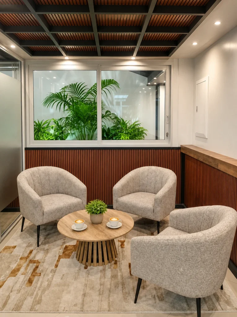 Lounge seating area at Miracle Park Office Suites, Centurion